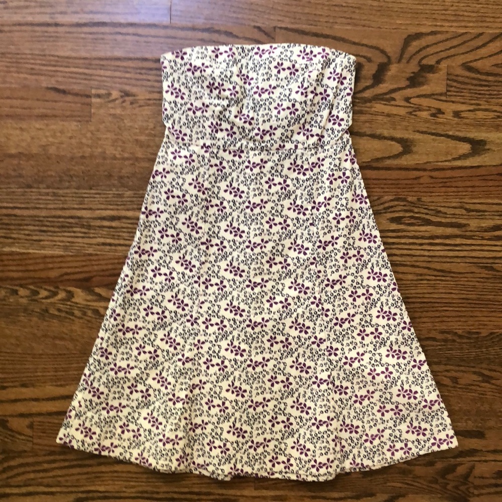 Gap strapless floral dress